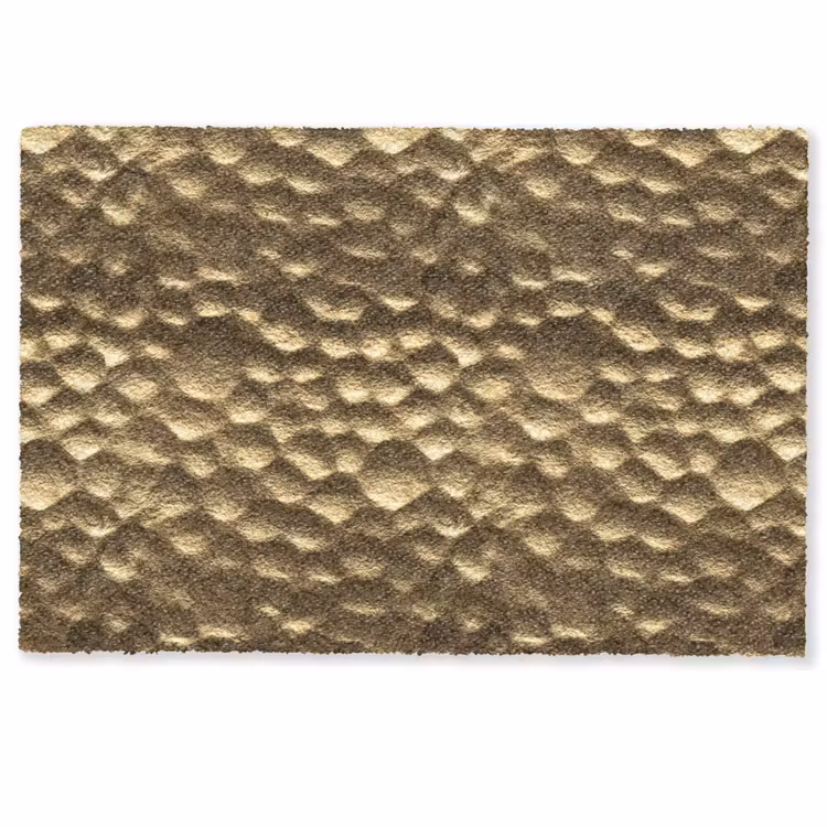 Deurmat - Gehamerd - Reliëf - Textuur - Bronsgoud — 1