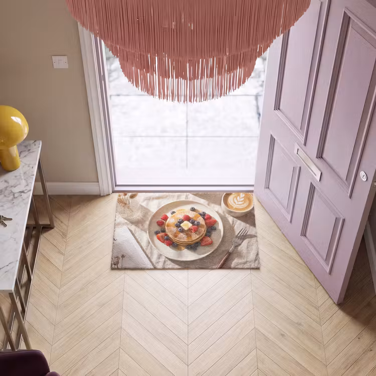 Deurmat - Pannenkoeken - Bessen - Ontbijt - Modern - Beige — 4