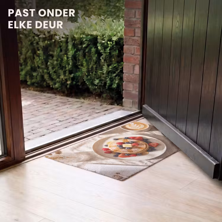 Deurmat - Pannenkoeken - Bessen - Ontbijt - Modern - Beige — 7