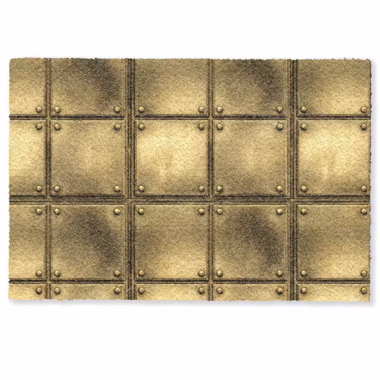 Deurmat - Platen - Industrieel - Stoer - Goud — 1