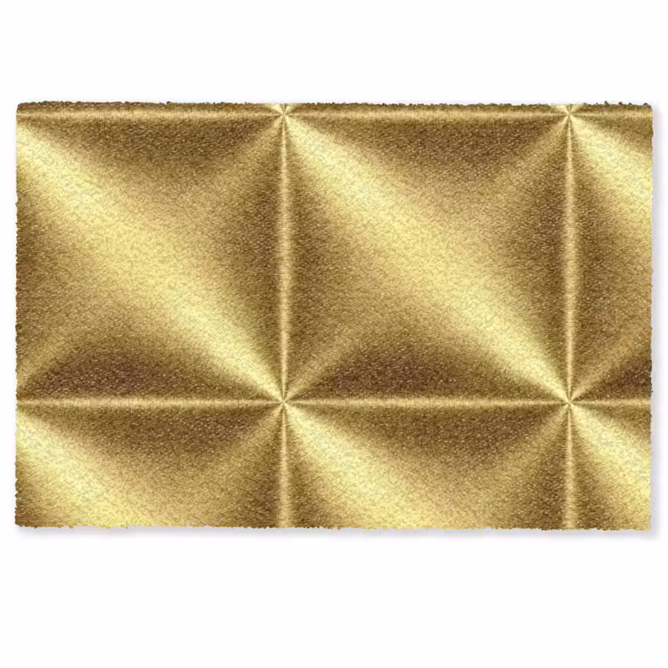 Deurmat - Textuur - Geborsteld Goud - Industrieel - Metallic — 1