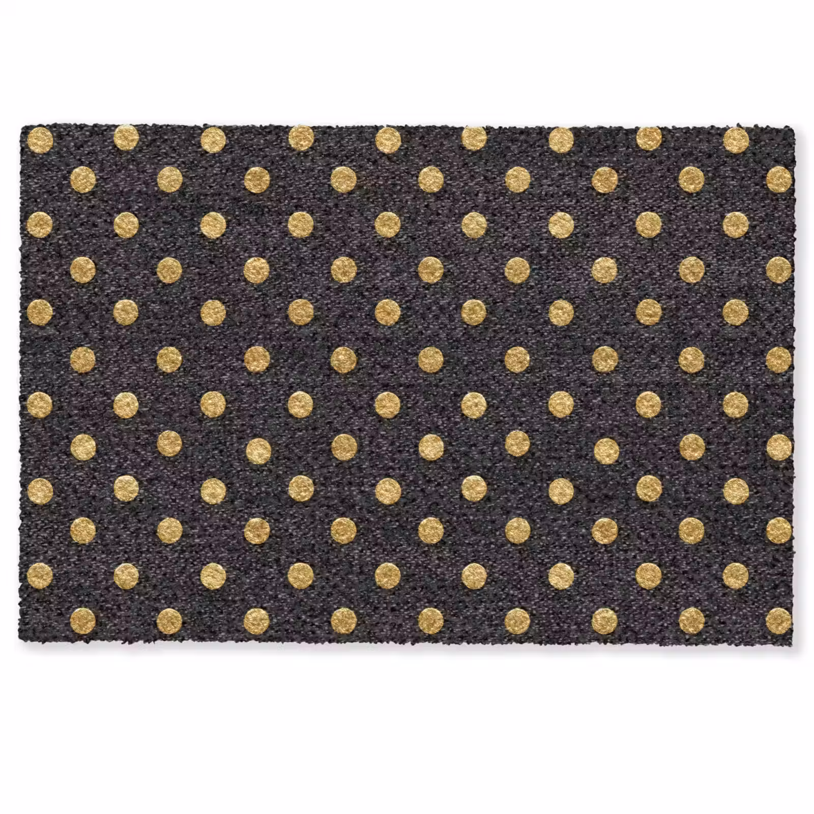 Deurmat - Polka Dot - Stippen - Goud - Zwart — 1