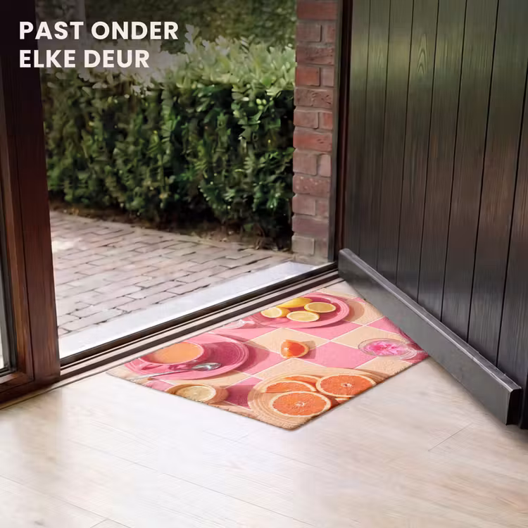 Deurmat - Eten - Citrusvruchten - Stillevens - Roze - Oranje — 7