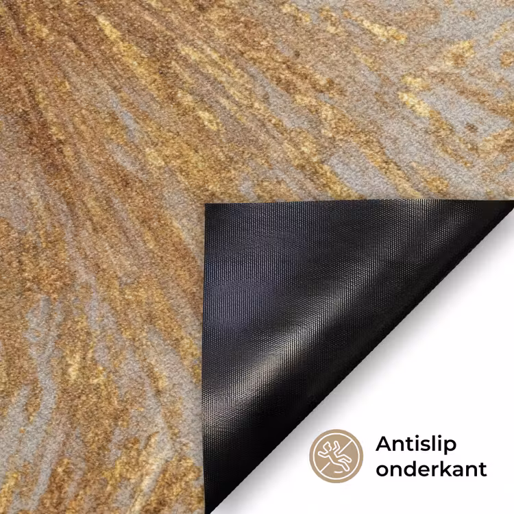 Deurmat - Explosie - Abstract - Goud - Wit — 6