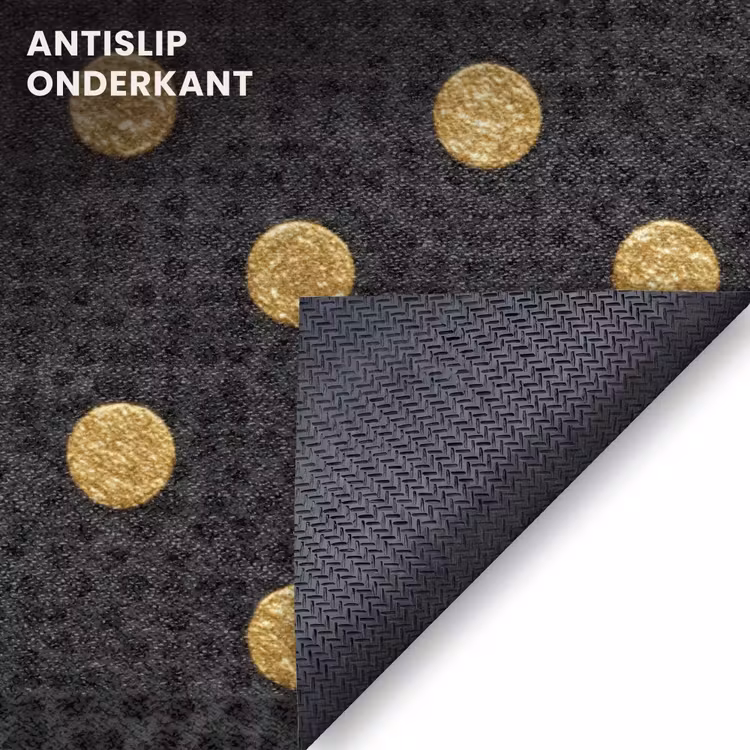 Deurmat - Polka Dot - Stippen - Goud - Zwart — 6