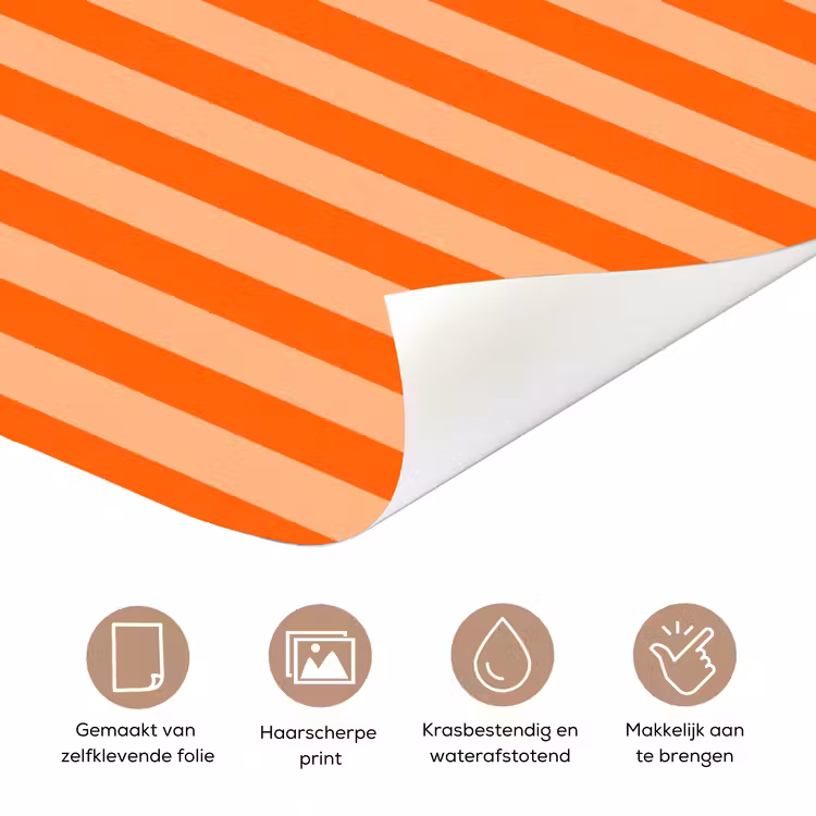 Deursticker - Eten - Oester - Zeevruchten - Oranje - Modern — 3
