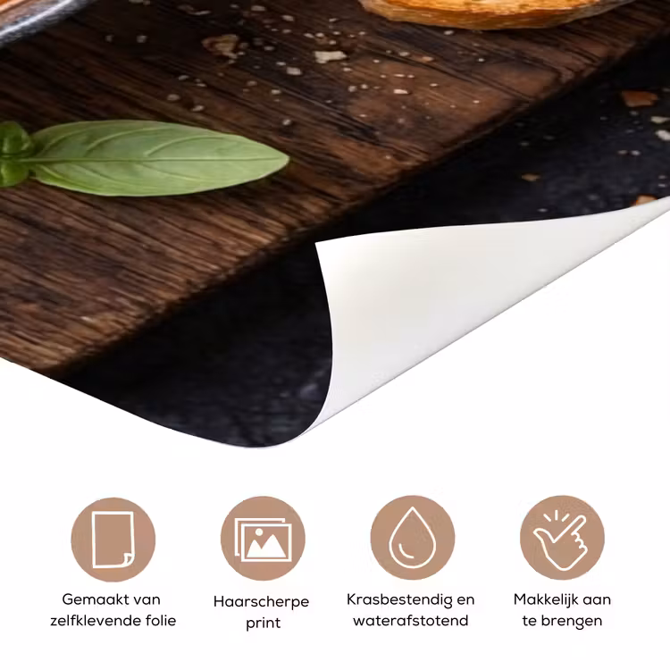 Deursticker - Eten - Soep - Basilicum - Rustiek - Rood — 3