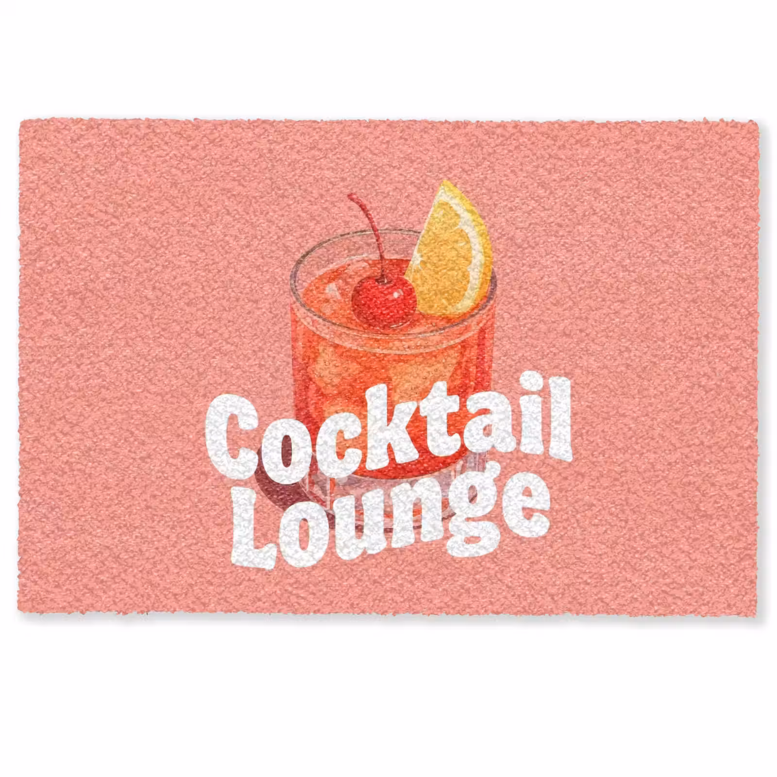 Deurmat - Cocktail Lounge - Glas - Koraal — 1