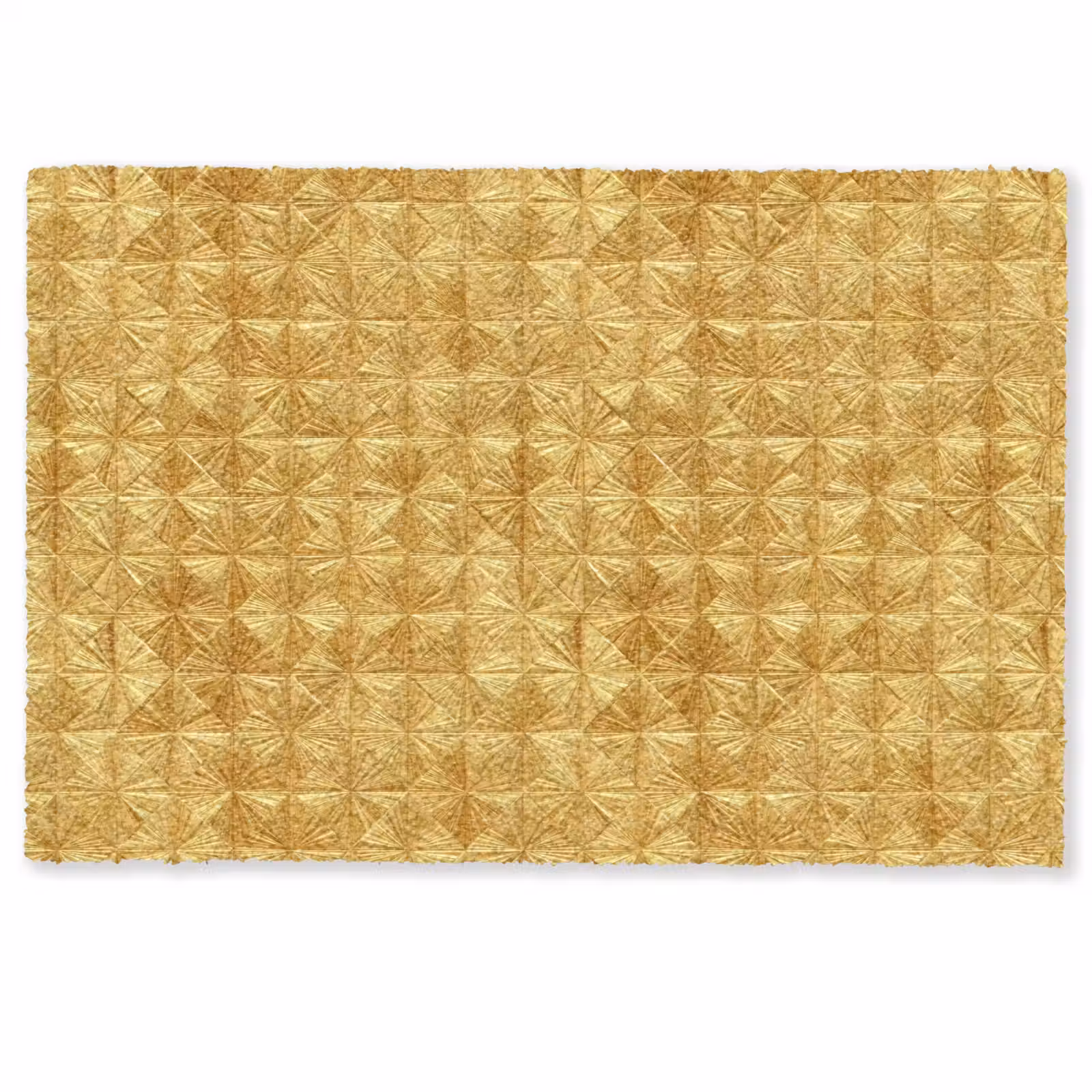 Deurmat - Tegels - Geometrisch - Reliëf - Goud — 1