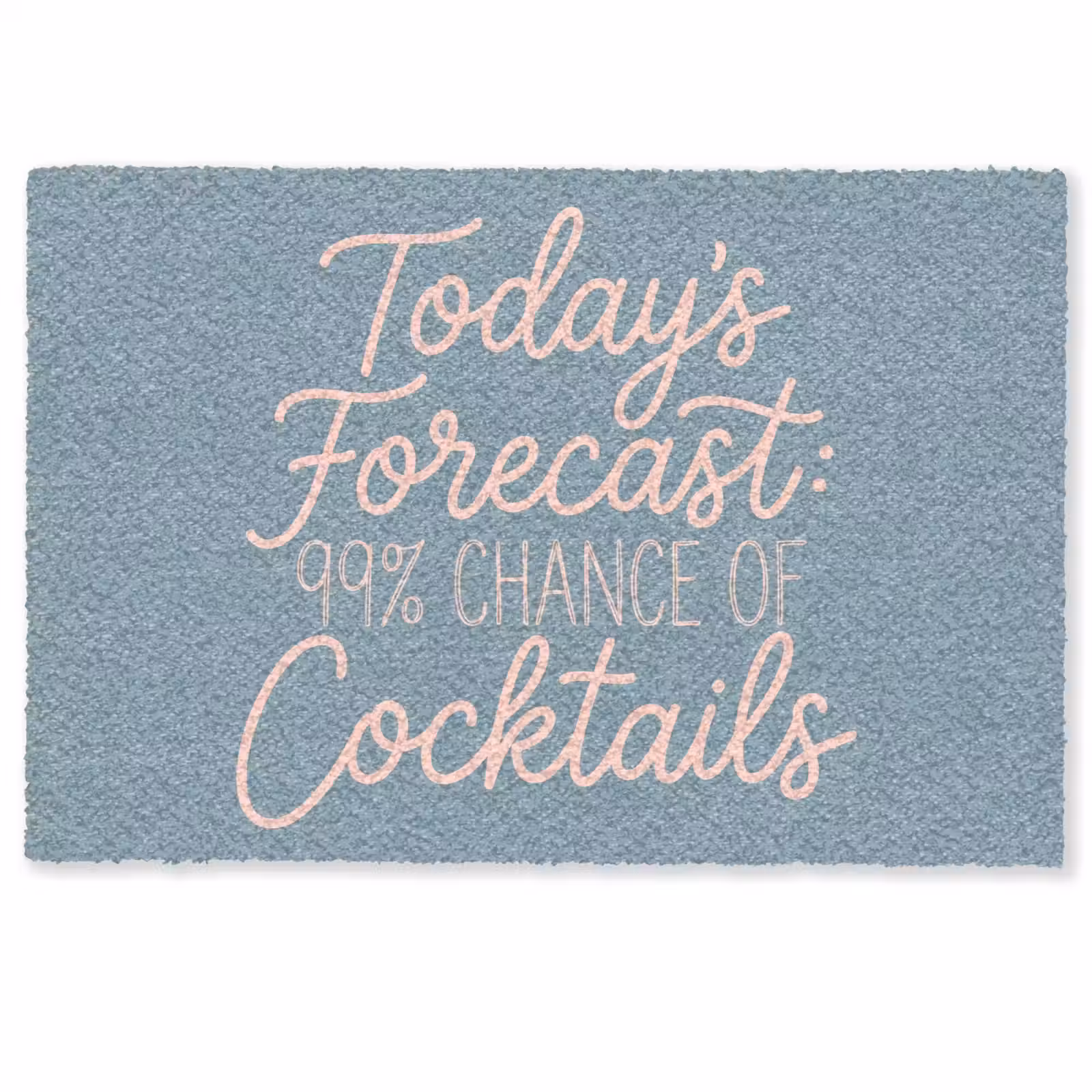 Deurmat - Today's Forecast - Cocktails - Blauw — 1