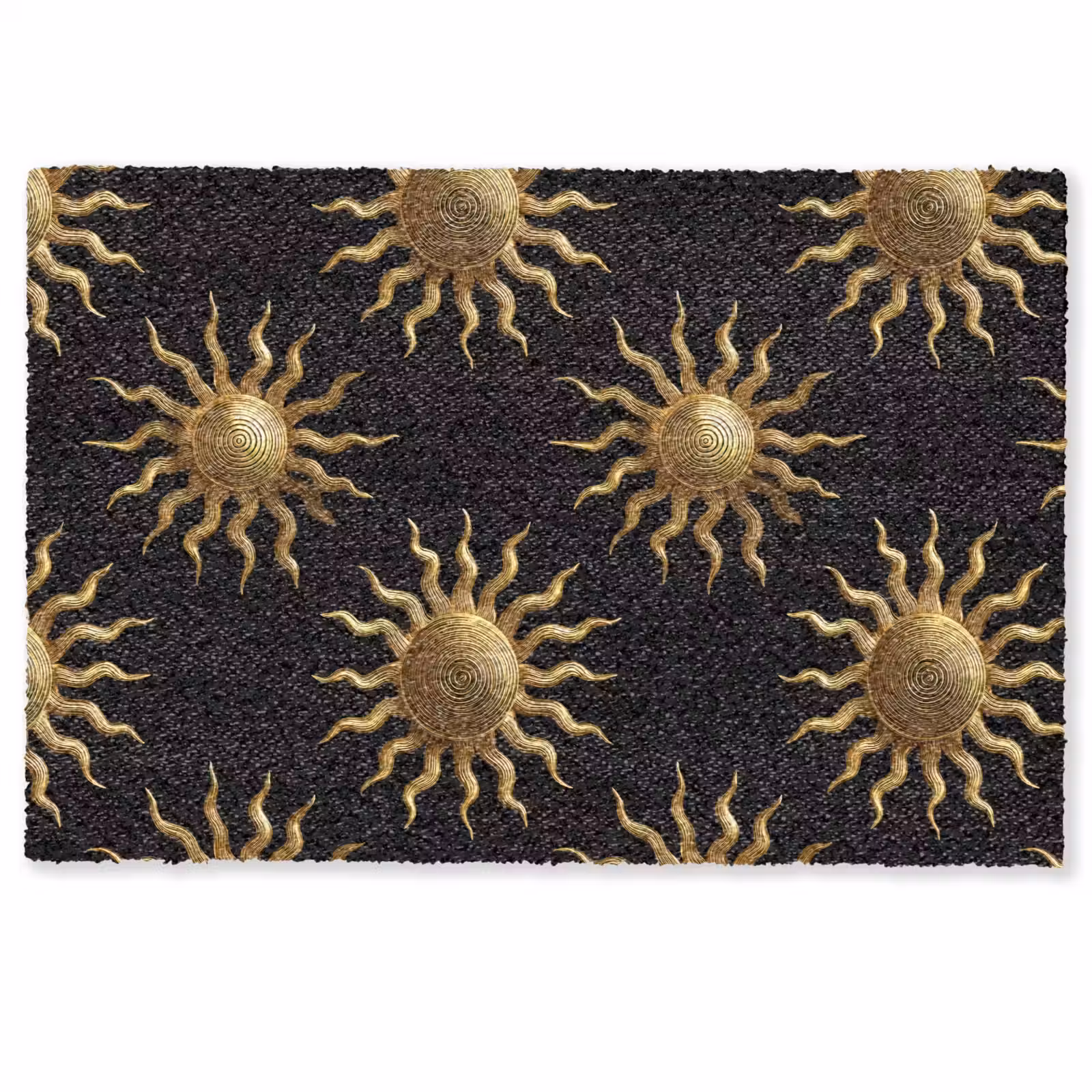 Deurmat - Zon - Patroon - Luxe - Goud - Zwart — 1
