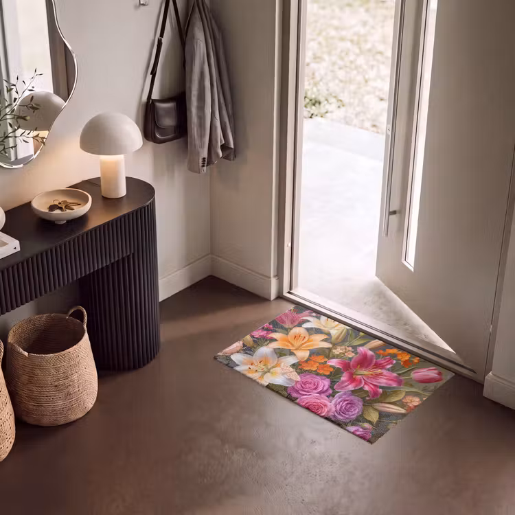 Deurmat - Bloemen - Boeket - Natuur - Kleurrijk - Modern — 8