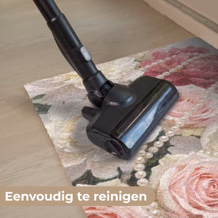 Deurmat - Bloemen - Parels - Romantiek - Klassiek - Roze — 9