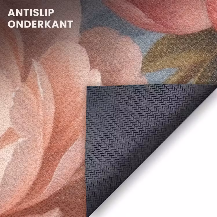 Deurmat - Bloemen - Roze - Beige - Modern - Natuur — 6