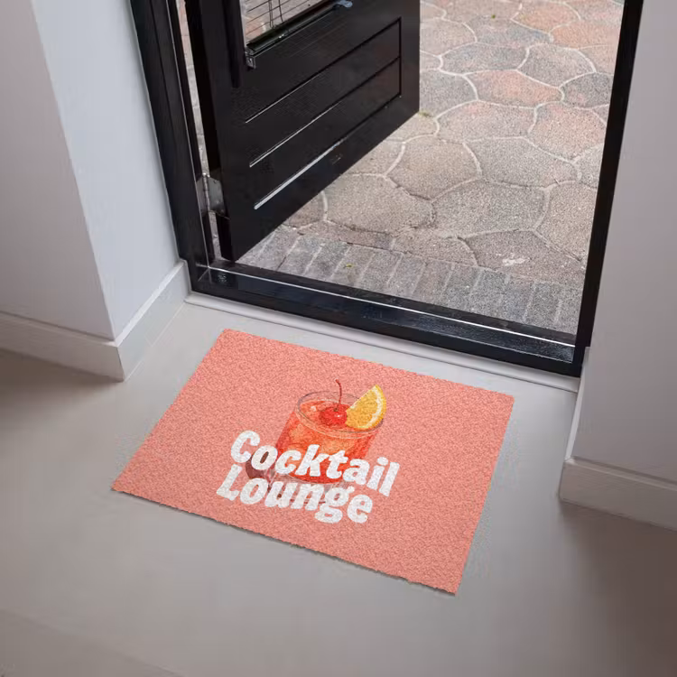 Deurmat - Cocktail Lounge - Glas - Koraal — 4