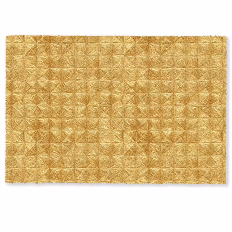 Deurmat - Tegels - Geometrisch - Reliëf - Goud — 1