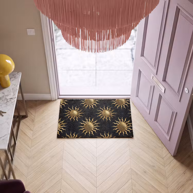 Deurmat - Zon - Patroon - Luxe - Goud - Zwart — 4
