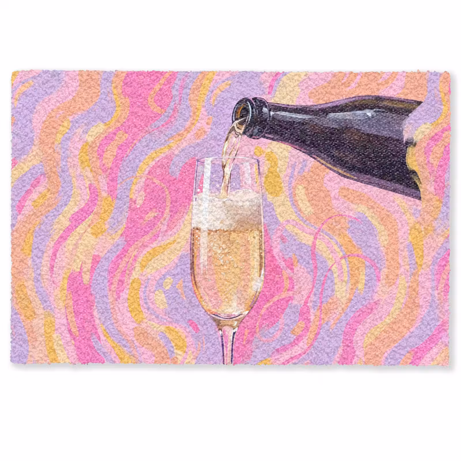 Deurmat - Drank - Inschenken - Feest - Abstract - Roze — 1