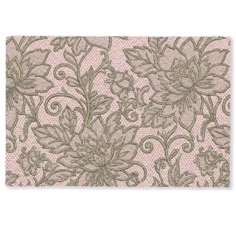 Deurmat - Bloemen - Kant - Patroon - Klassiek - Groen — 1