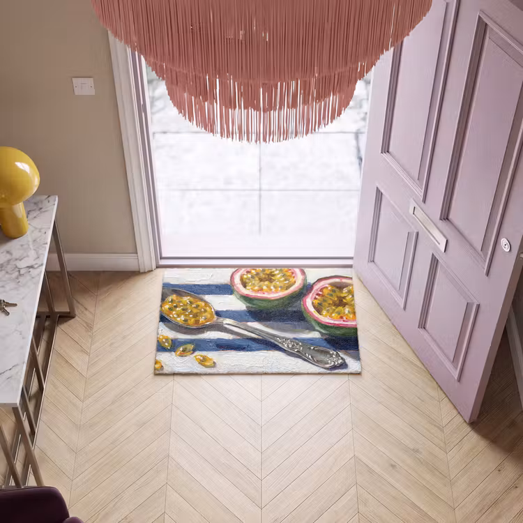 Deurmat - Eten - Passievrucht - Tropisch - Modern - Kleurrijk — 4