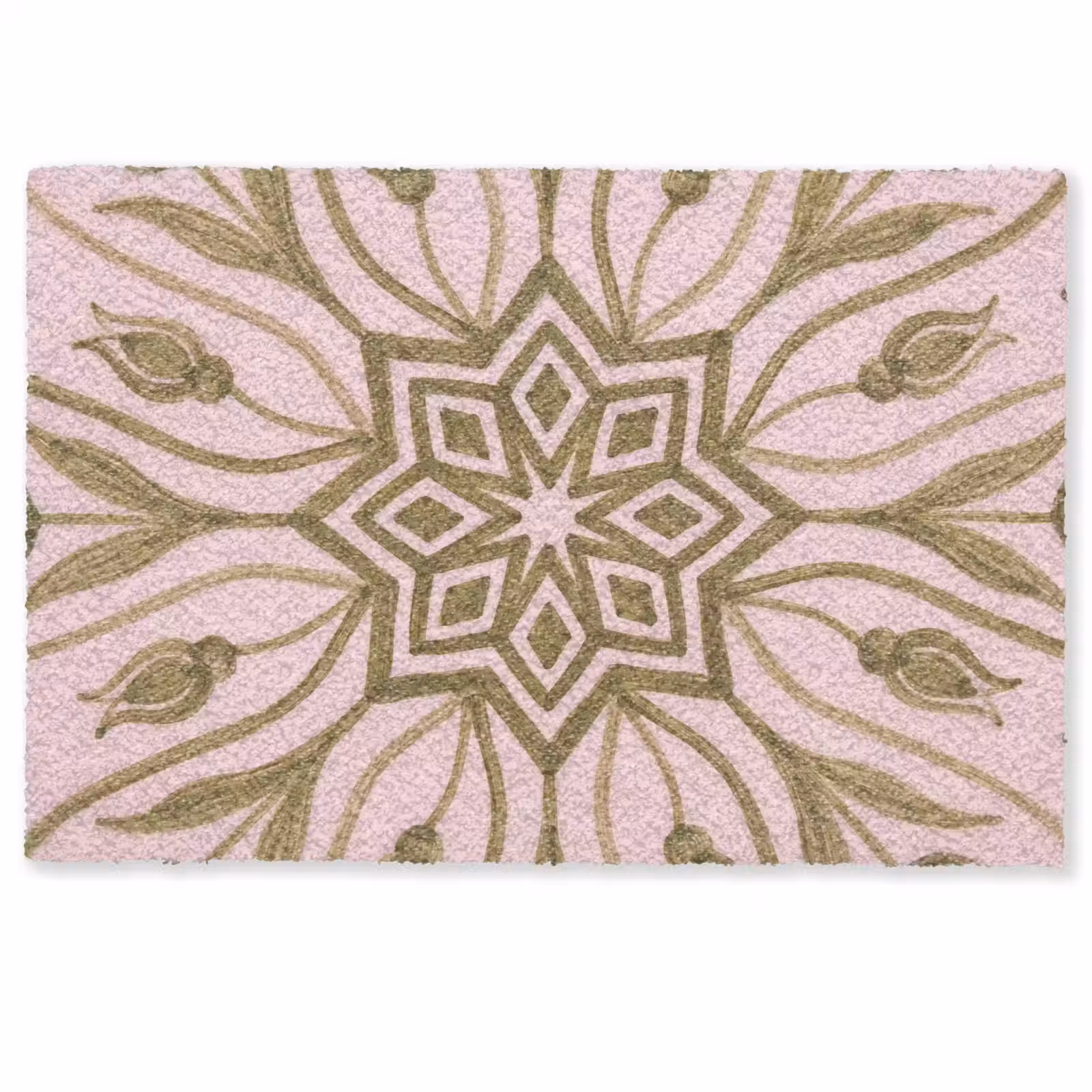 Deurmat - Patroon - Mandala - Decoratie - Abstract - Groen — 1