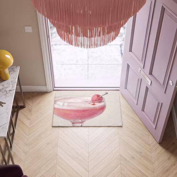 Deurmat - Cocktail - Framboos - Drank - Modern - Roze — 4
