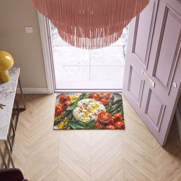 Deurmat - Eten - Groenten - Kaas - Modern - Vers — 4