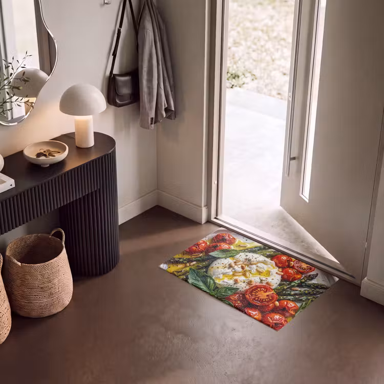 Deurmat - Eten - Groenten - Kaas - Modern - Vers — 8