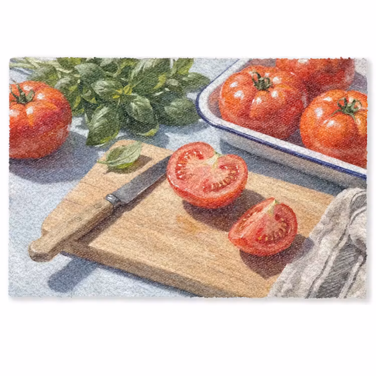 Deurmat - Eten - Keuken - Ingrediënten - Stillleven - Rood — 1
