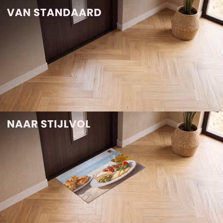 Deurmat - Eten - Middellandse Zee - Natuur - Geschilderd — 3