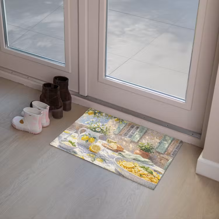 Deurmat - Eten - Terras - Zomer - Geschilderd - Geel — 8
