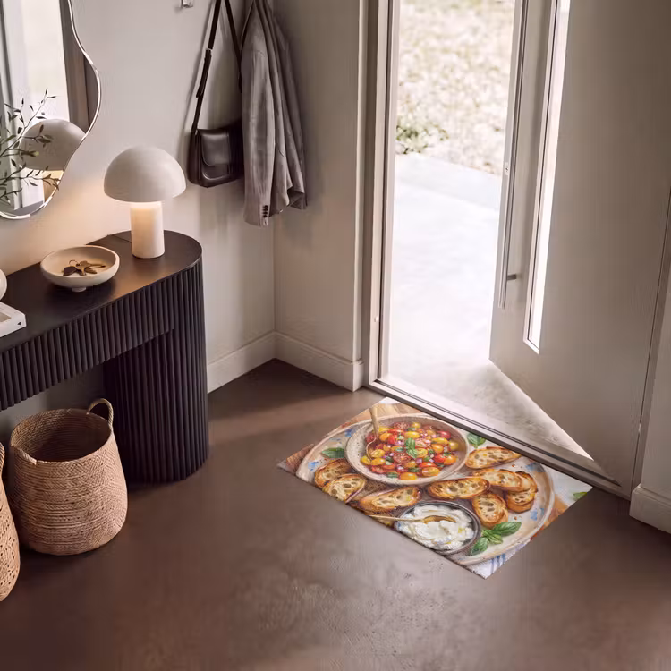 Deurmat - Eten - Tomaat - Brood - Kleurrijk - Keuken — 8