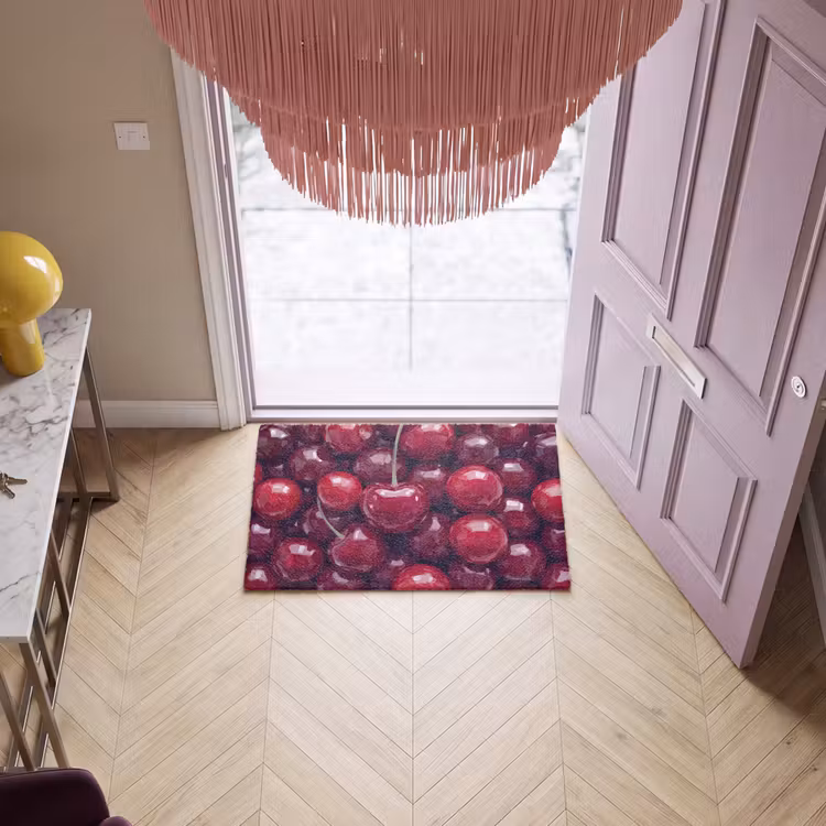 Deurmat - Fruit - Kersen - Eten - Modern - Rood — 4