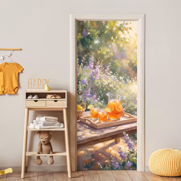 Deursticker - Drank - Citroen - Zomer - Tuin - Geel — 6