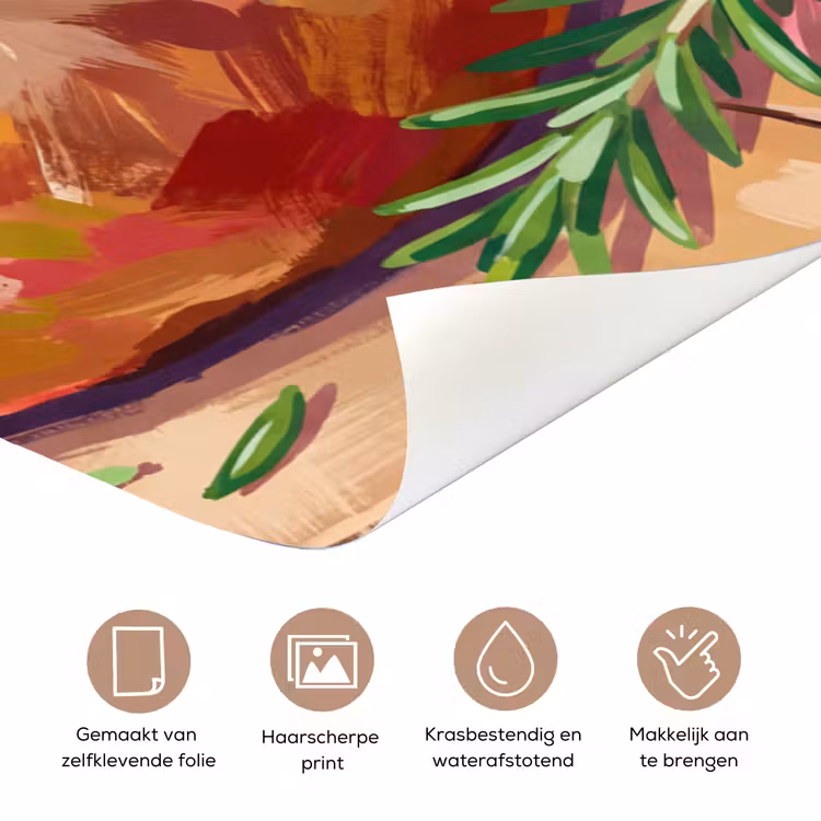 Deursticker - Eten - Brood - Olijfolie - Abstract - Keuken — 3