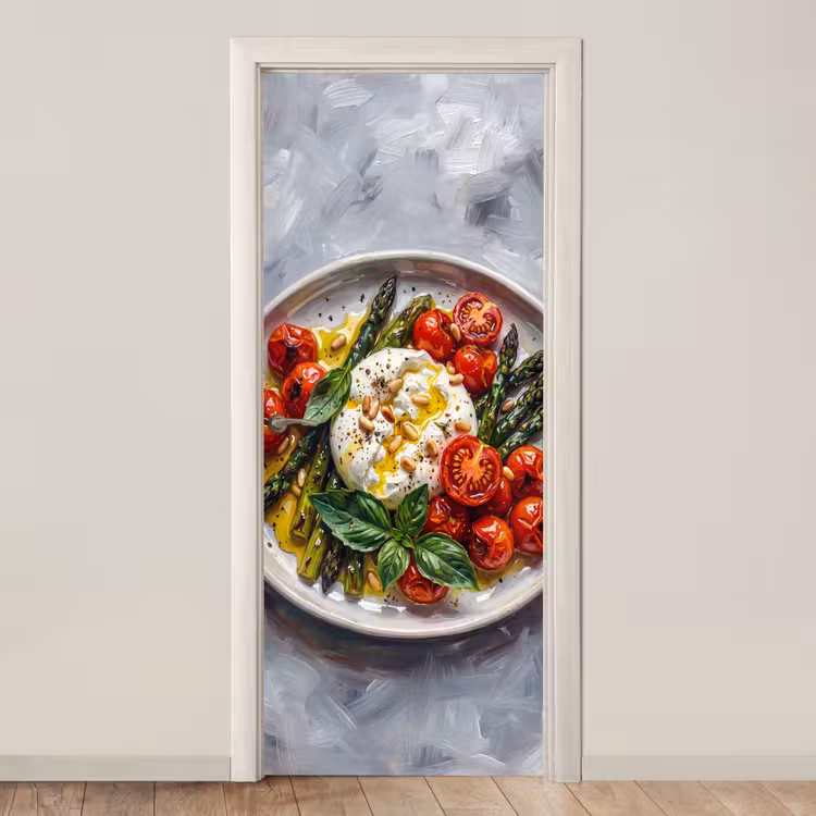Deursticker - Eten - Groenten - Kaas - Modern - Vers — 1