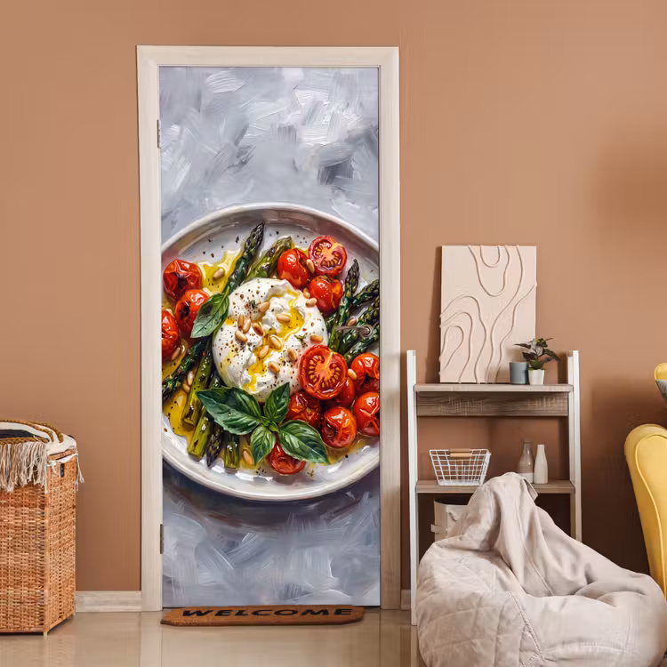 Deursticker - Eten - Groenten - Kaas - Modern - Vers — 2