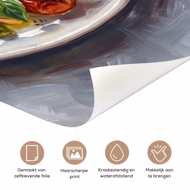 Deursticker - Eten - Groenten - Kaas - Modern - Vers — 3