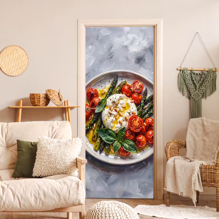 Deursticker - Eten - Groenten - Kaas - Modern - Vers — 4
