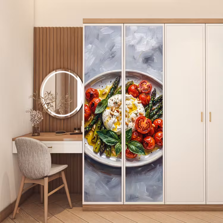 Deursticker - Eten - Groenten - Kaas - Modern - Vers — 5