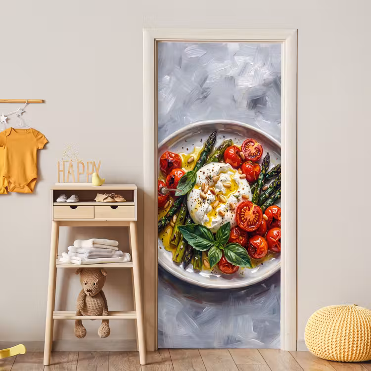 Deursticker - Eten - Groenten - Kaas - Modern - Vers — 6