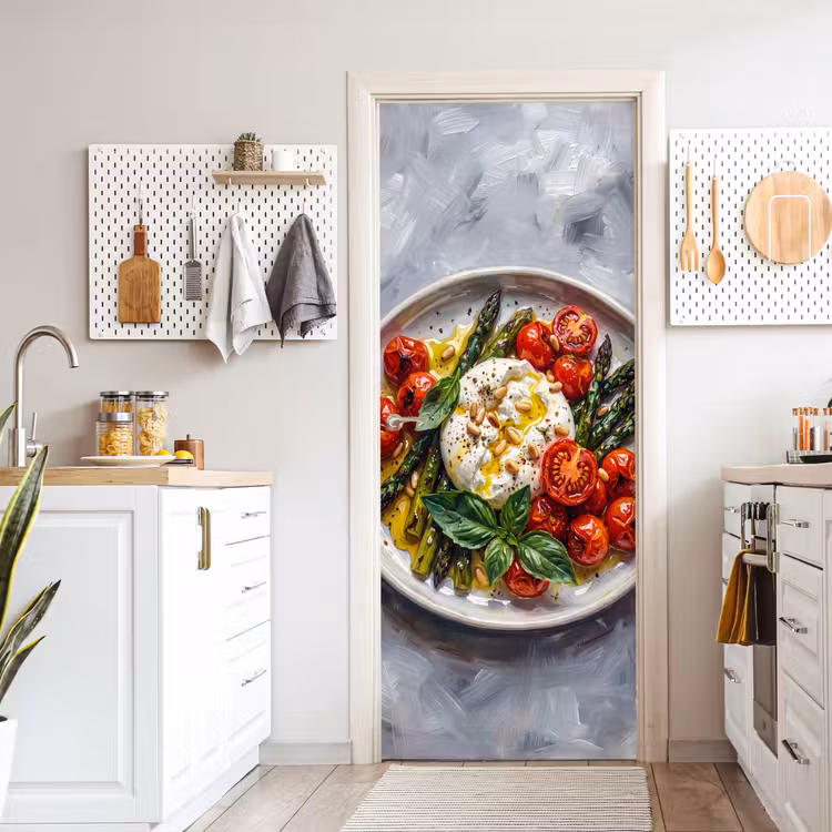 Deursticker - Eten - Groenten - Kaas - Modern - Vers — 7