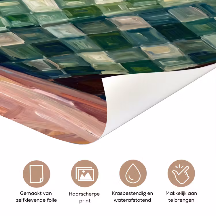 Deursticker - Eten - Ontbijt - Tafel - Modern - Groen — 3
