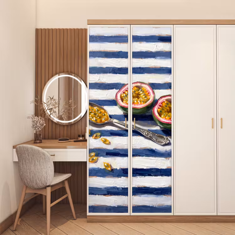 Deursticker - Eten - Passievrucht - Tropisch - Modern - Kleurrijk — 5