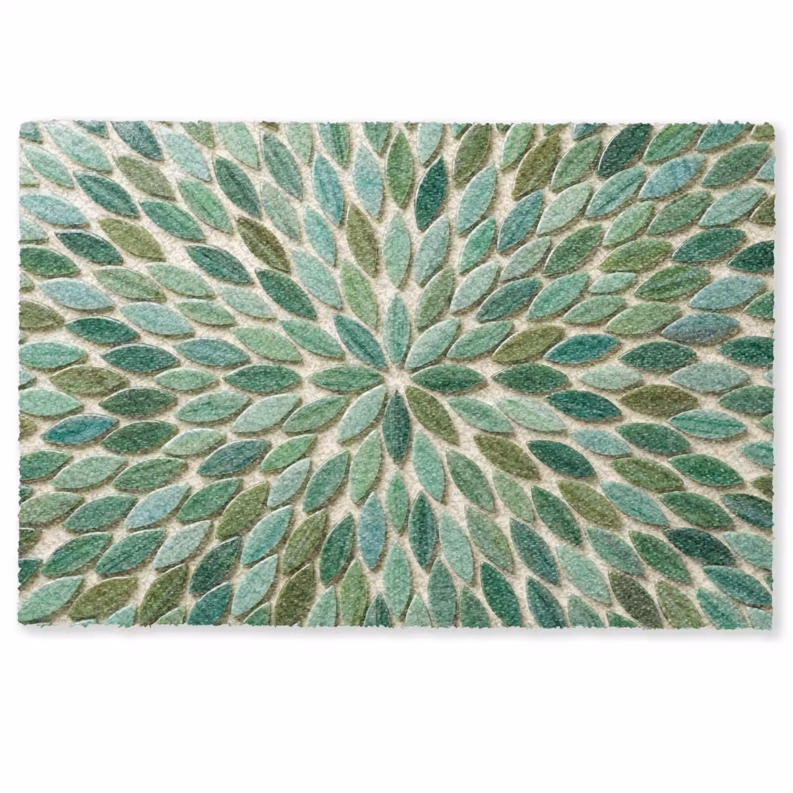 Deurmat - Patroon - Blad - Groen - Abstract — 1
