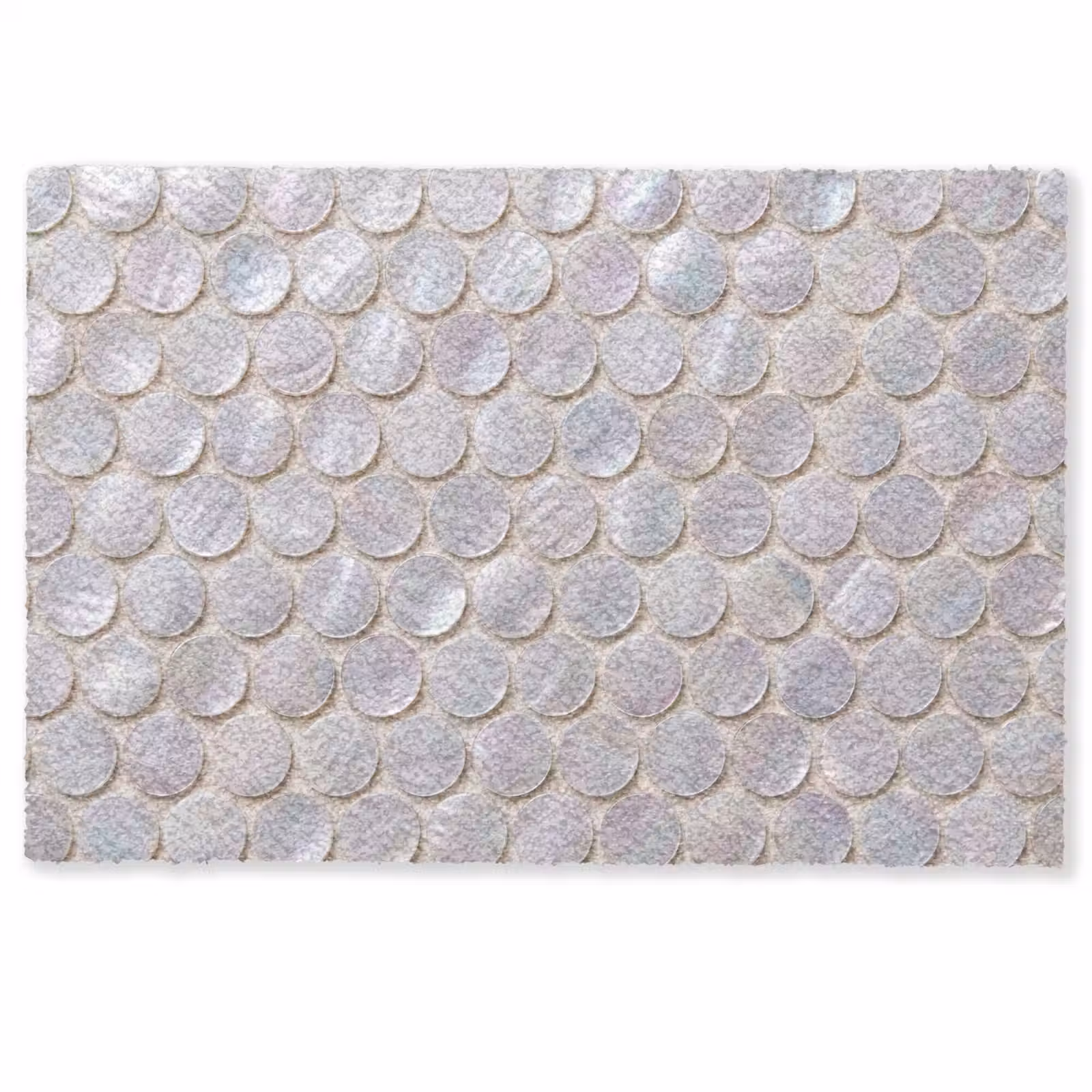 Deurmat - Patroon - Cirkels - Abstract - Modern - Wit — 1