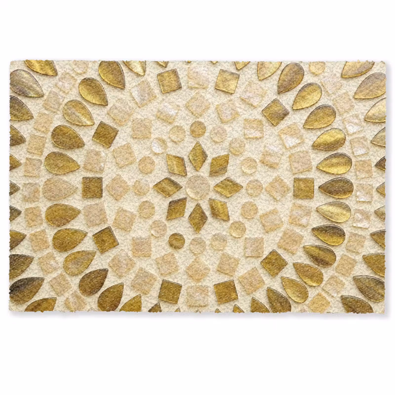 Deurmat - Patroon - Vormen - Mozaïek - Abstract - Goud — 1