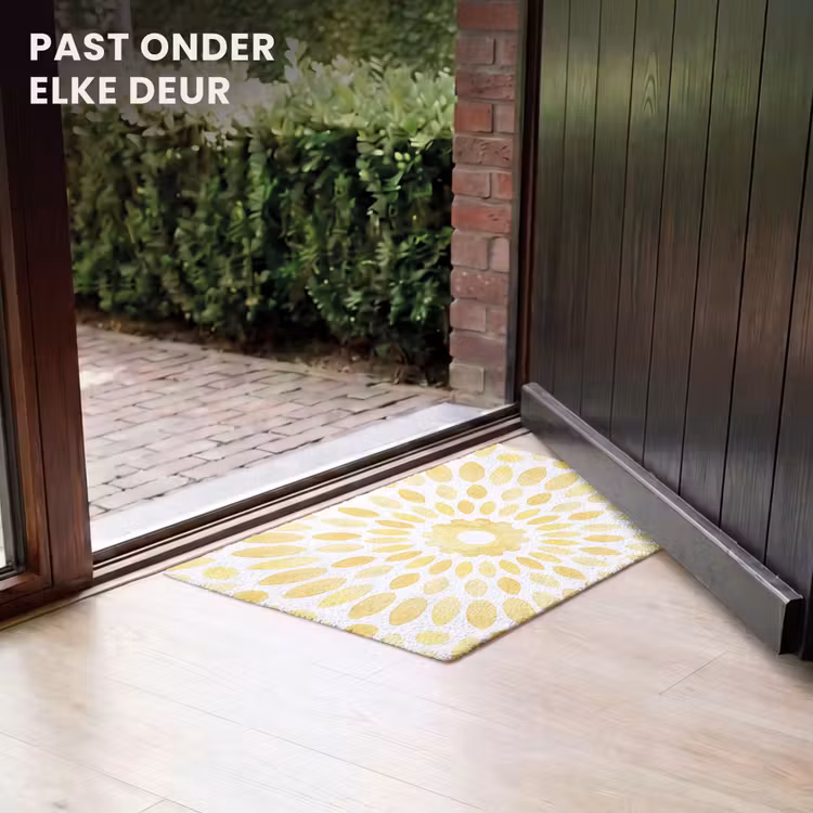 Deurmat - Abstract - Geometrisch - Stralend - Geel — 7