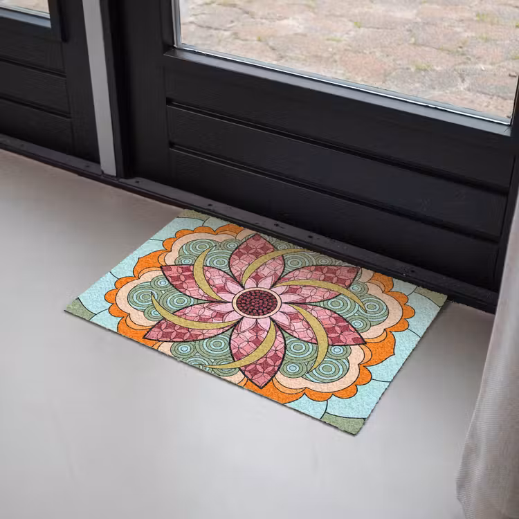 Deurmat - Mandala - Geometrisch - Kunst - Decoratief - Kleurrijk — 2