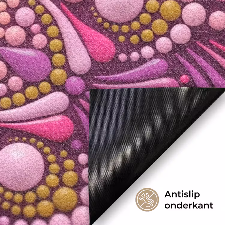 Deurmat - Patroon - Stippen - Abstract - Kleurrijk — 6